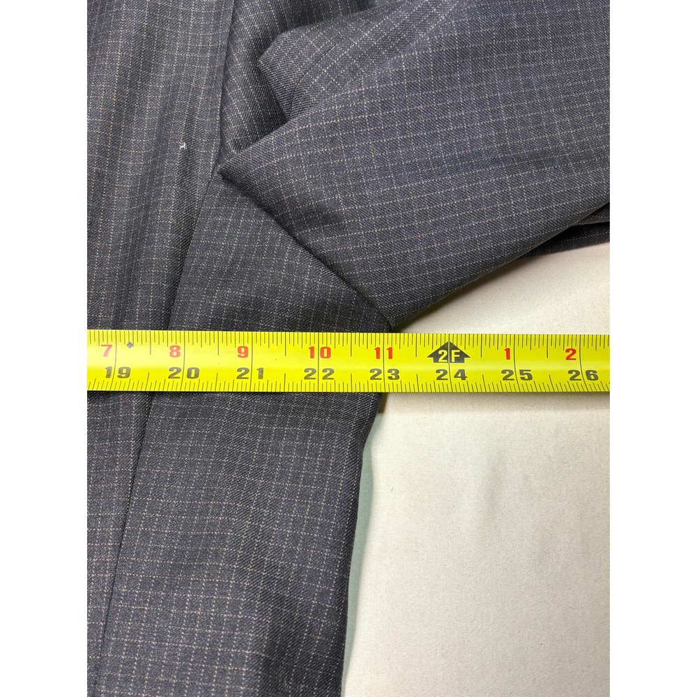 Canali Proposta Mens Charcoal Windowpane Wool Blazer Made in Italy Size 58 L - Picture 13 of 15